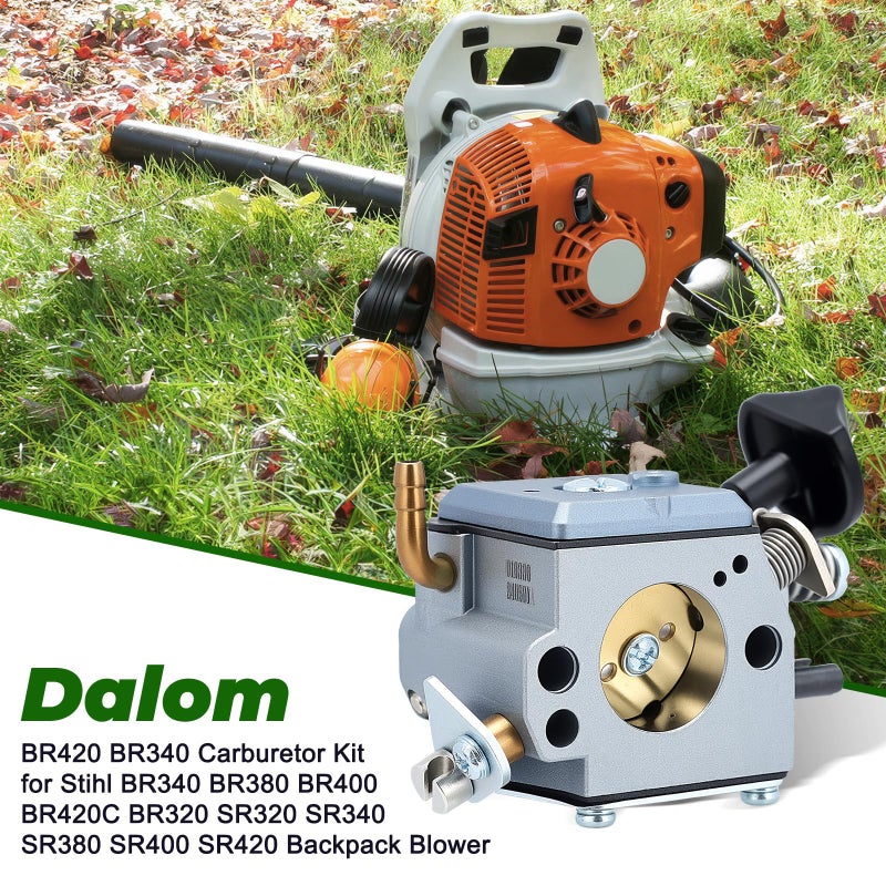 Dalom BR420 BR340 Carburetor Kit for Stihl BR340 BR380 BR400 BR420C BR320 SR320 SR340 SR380 SR400 SR420 Backpack Blower Model Carburetor Parts Replace Stihl 4203-120-0601 Carb - Image 2